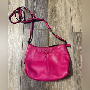Coach Pink Leather Crossbody Bag